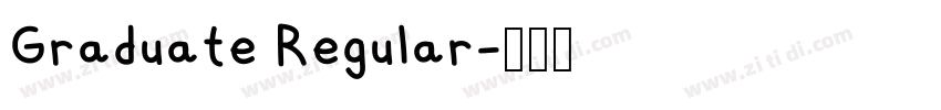 Graduate Regular字体转换